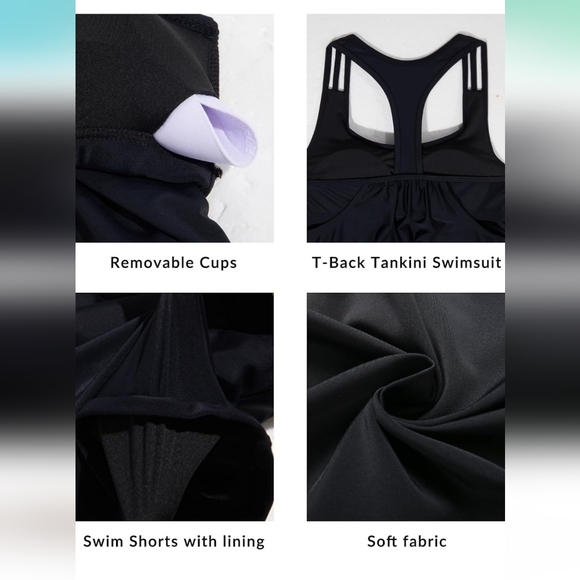 HOLIPICK 2 Piece Tankini Swimsuit - Picture 5 of 10